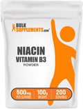 Polvo de Niacina 500mg – Vitamina B3 con Efecto Enrojecedor, 100g