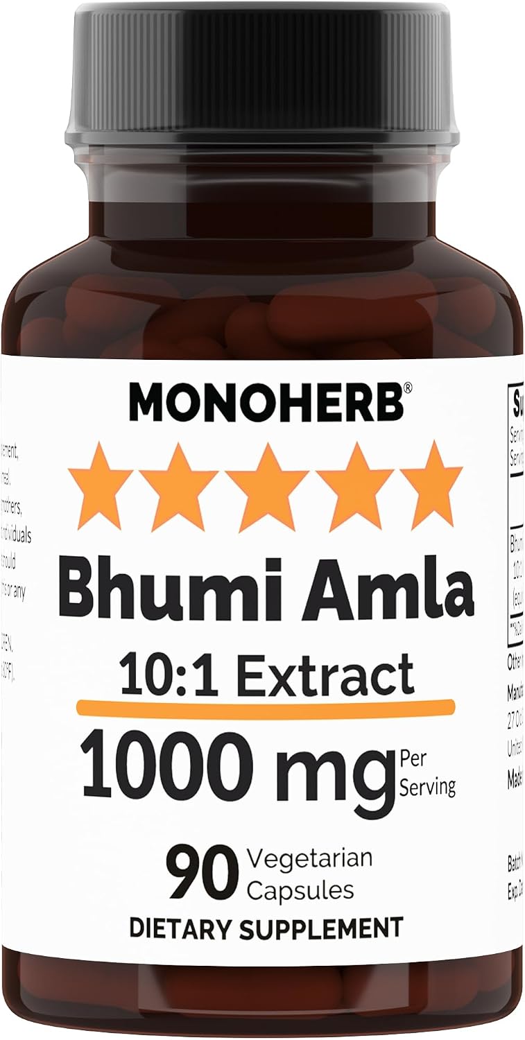 Bhumi Amla 10:1 Extracto - 1000 mg por ración (90 cápsulas)