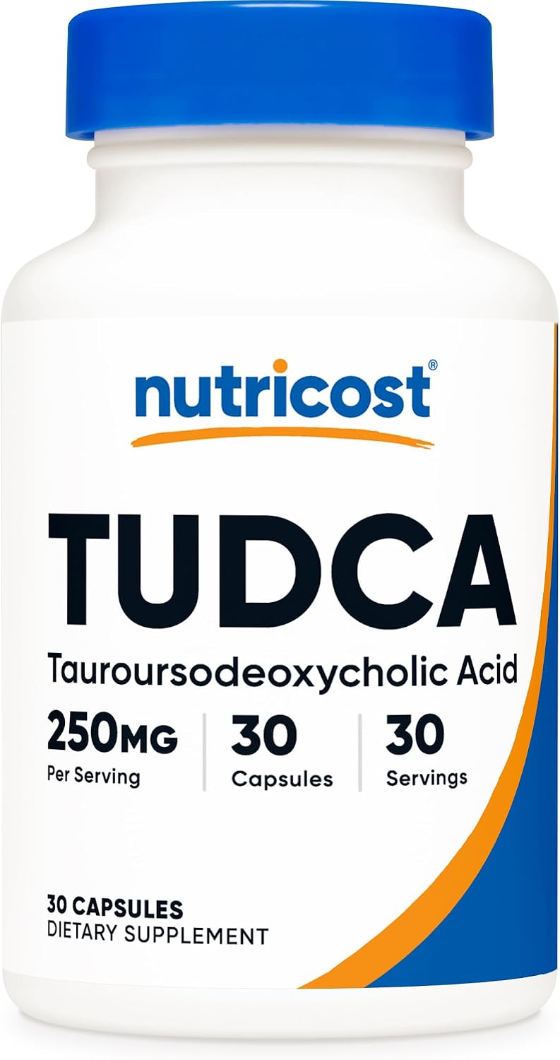 Nutricost TUDCA 250mg, 60 Cápsulas (2 Frascos)