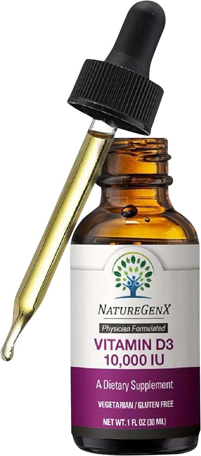 NatureGenX Vitamina D3 Líquida - 250 mcg - 30 ml - Vegano
