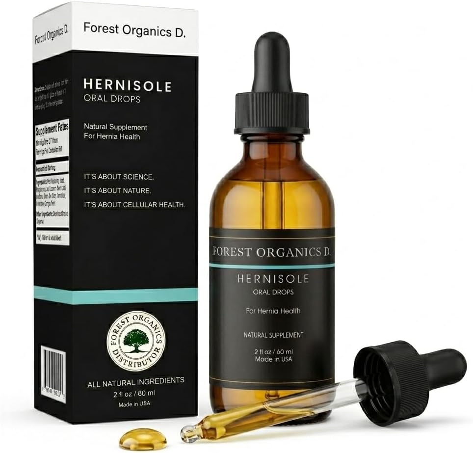 Hernia Health (Hernisole) - Gotas de Extracto de 24 Plantas para el Soporte Digestivo y de Tejidos