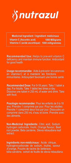 nutrazul Vitamina C 1000mg Comprimidos Efervescentes, 60 Comprimidos (3x20)