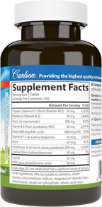 Carlson B Compleet 50 - Complejo B Equilibrado, 100 Comprimidos