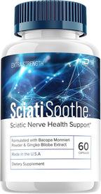 Indelo SciatiSoothe - Suplemento para la Memoria y Concentración - Fórmula Natural - 60 Cápsulas