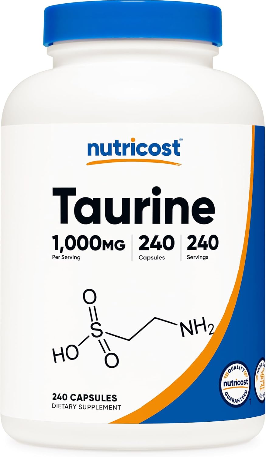 Nutricost Taurina 1000 mg - 240 Cápsulas