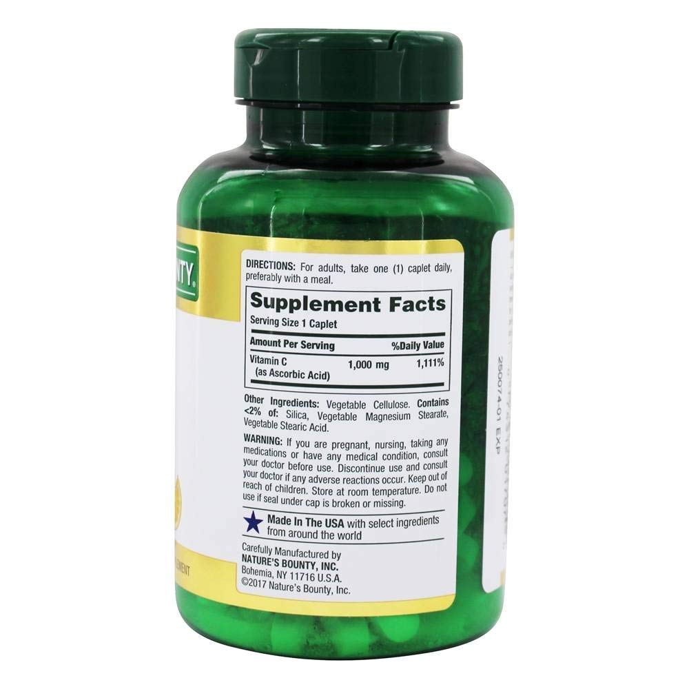 Nature's Bounty Vitamina C 1000 mg Comprimidos 100 unidades