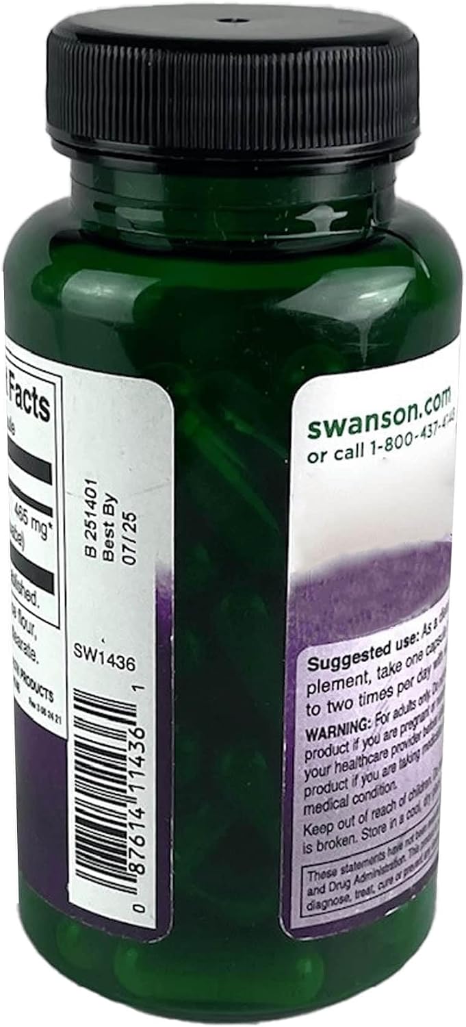 Swanson Catuaba Bark - Apoyo para la Resistencia y Vitalidad - Suplemento Herbario (60 Cápsulas, 465 mg)