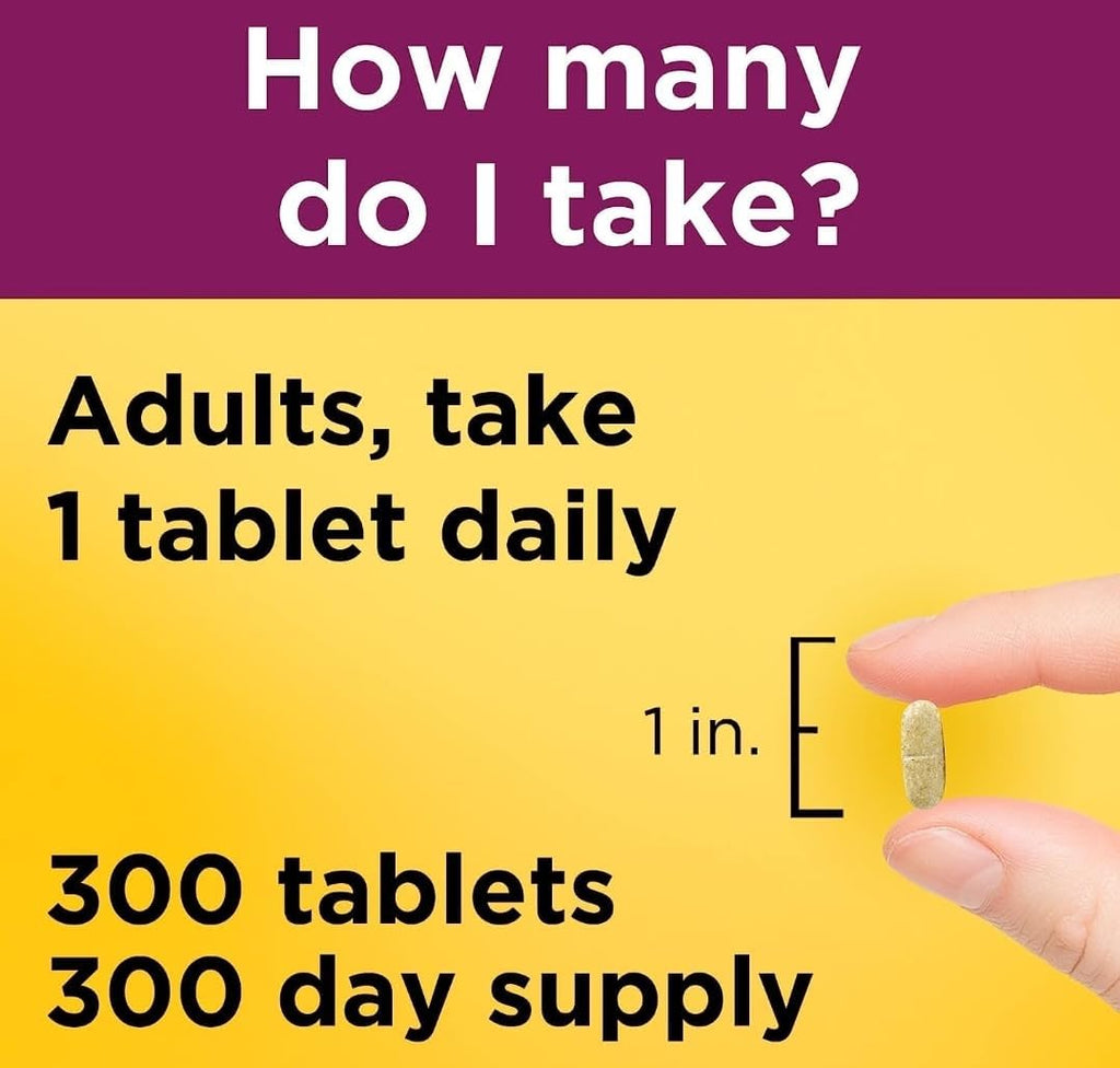 Nature Made Multivitamínico para Hombre, Sin Hierro, 300 Comprimidos