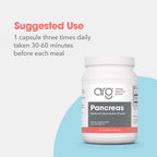 Allergy Research Group ARG Páncreas Glandular Natural – 720 Cápsulas