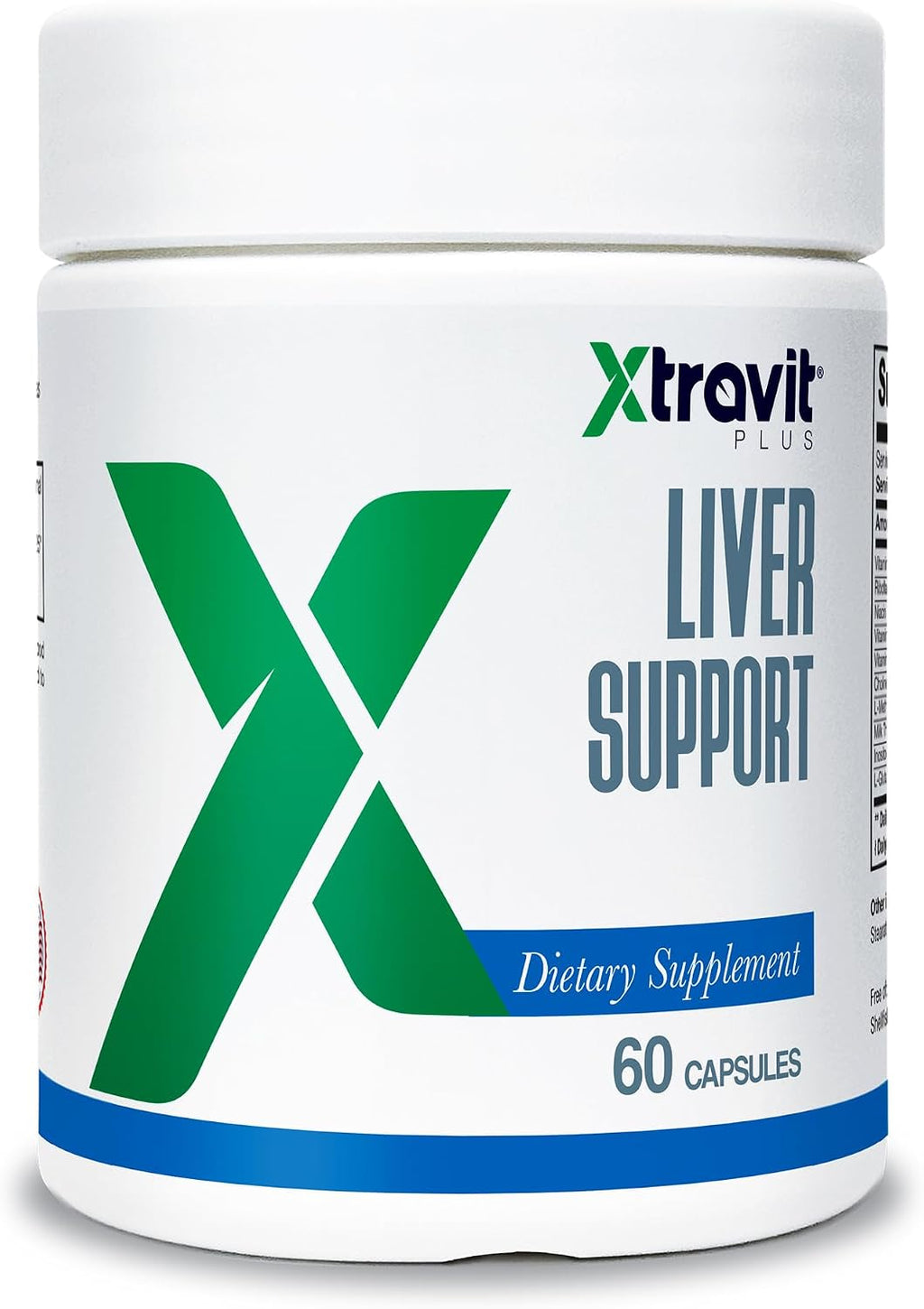 Xtravit Liver Support – Suplemento de Apoyo Hepático con Cardo Mariano y Vitaminas B, 60 Cápsulas
