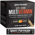 Vegan Daily Multivitamin with BCAA and Amino Acids - Sport Formula 99 - Orange Flavor Powder Sachets