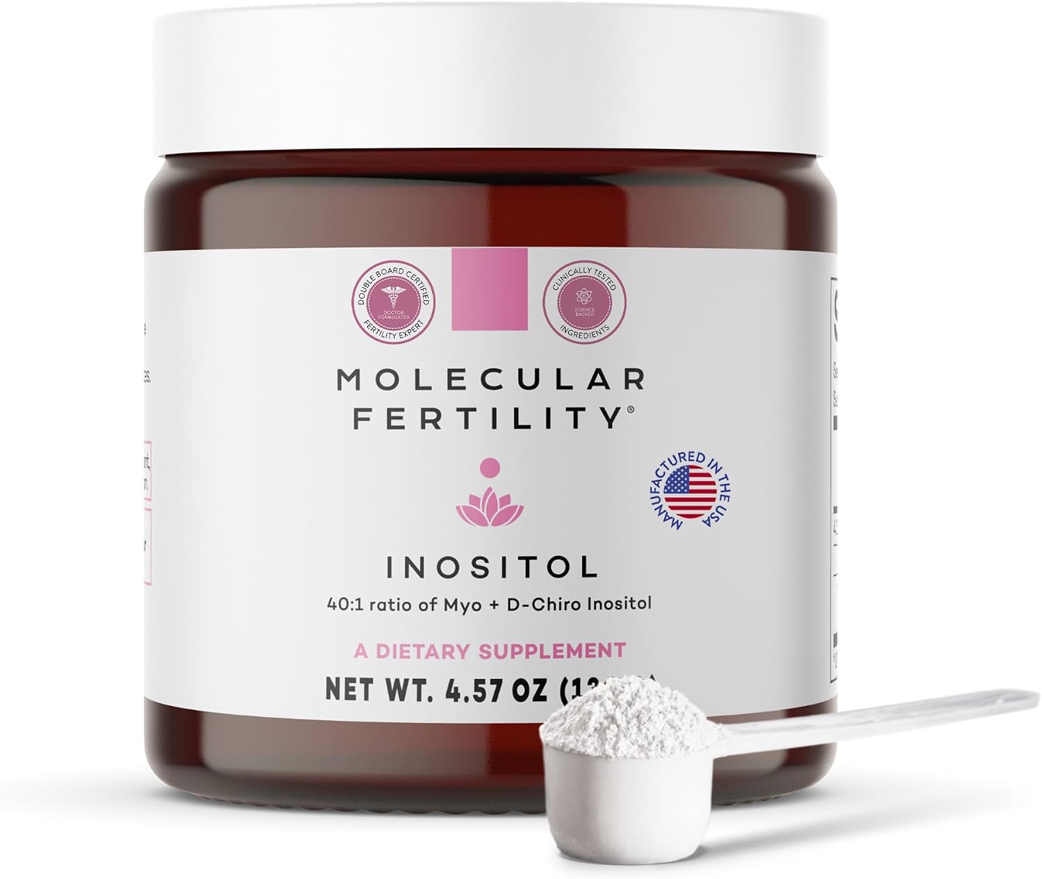 Myo-Inositol & D-Chiro Inositol en Polvo - Proporción 40:1 - 130g