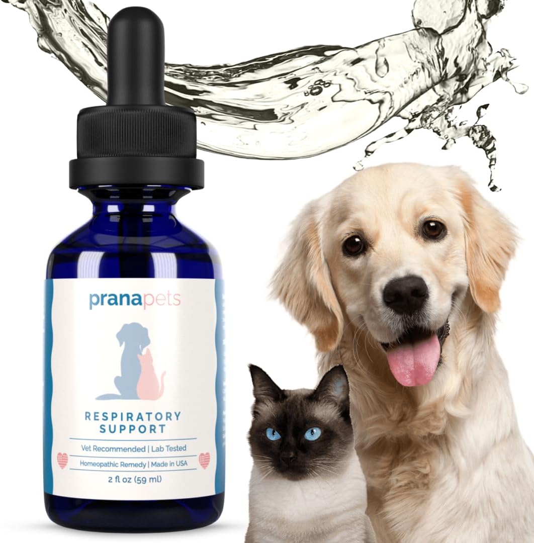 PranaPets Complemento Respiratorio para Perros y Gatos - Apoyo Natural a la Función Respiratoria