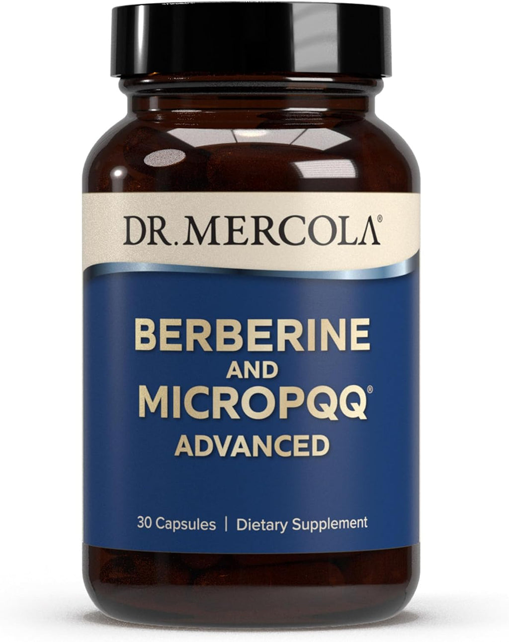 Dr. Mercola Berberine and MicroPQQ Advanced - Suplemento con Berberina y MicroPQQ para la Salud Metabólica y Mitocondrial - 90 Cápsulas