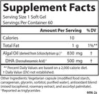 Carlson - DHA Prenatal Vegetariano, 500 mg DHA, De Origen Vegetal, Sostenible, 60 Cápsulas Blandas