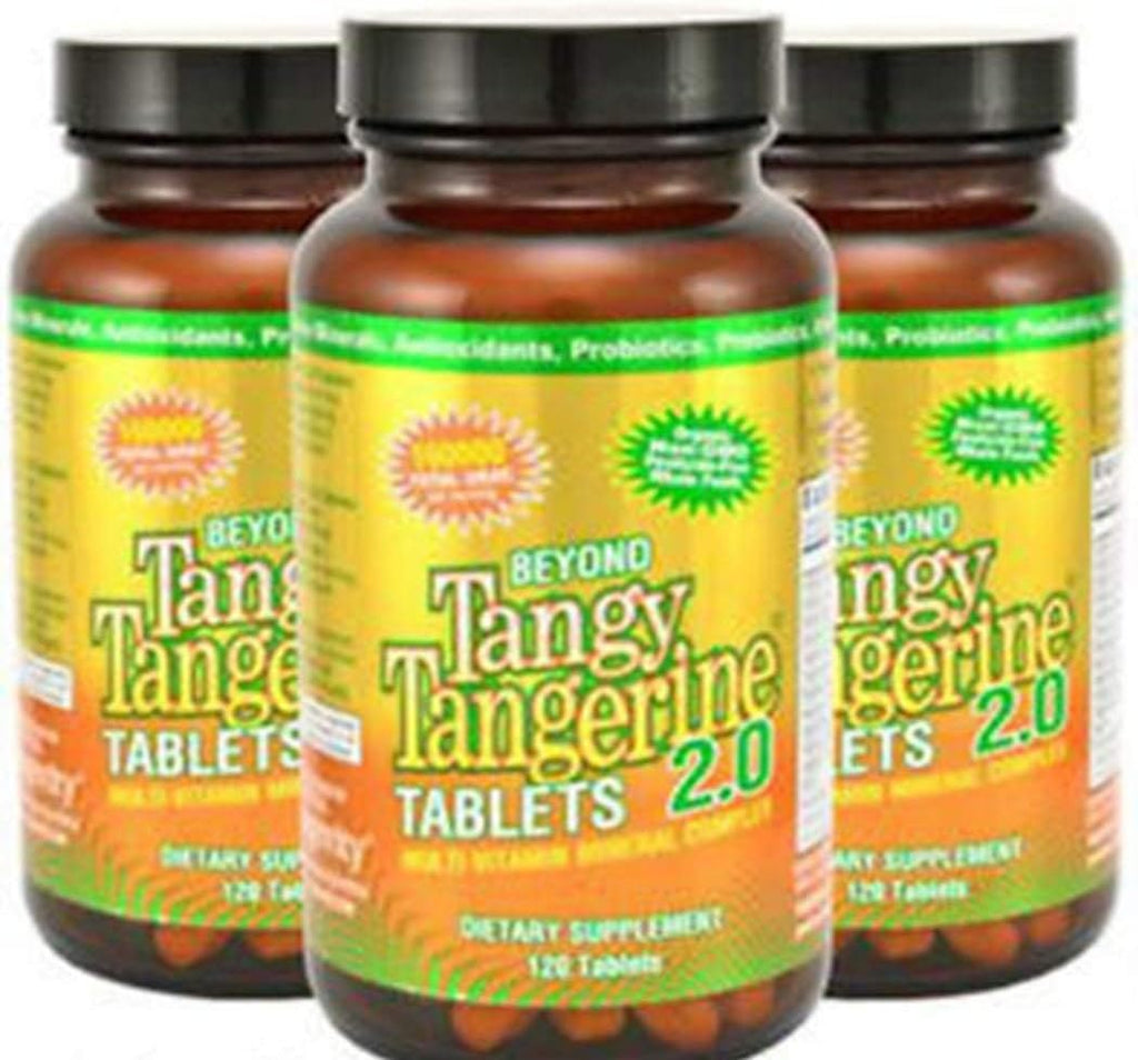 Youngevity Beyond Tangy Tangerine 2.0 Complejo Multivitamínico y Mineral - 120 Comprimidos (Paquete de 3)