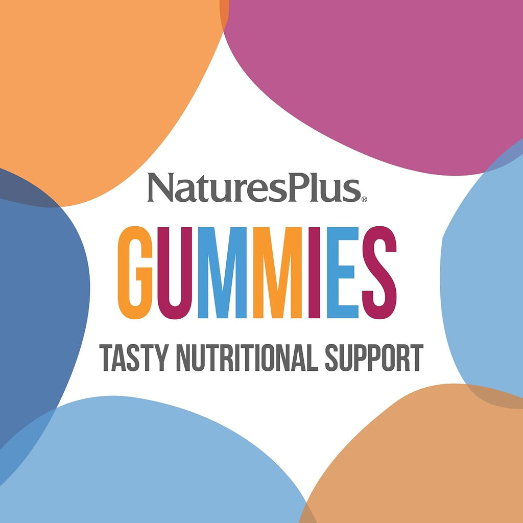 NaturesPlus Gominolas de Vitamina D3 1000 IU - 60 Gominolas, Sabor a Bayas Mixtas