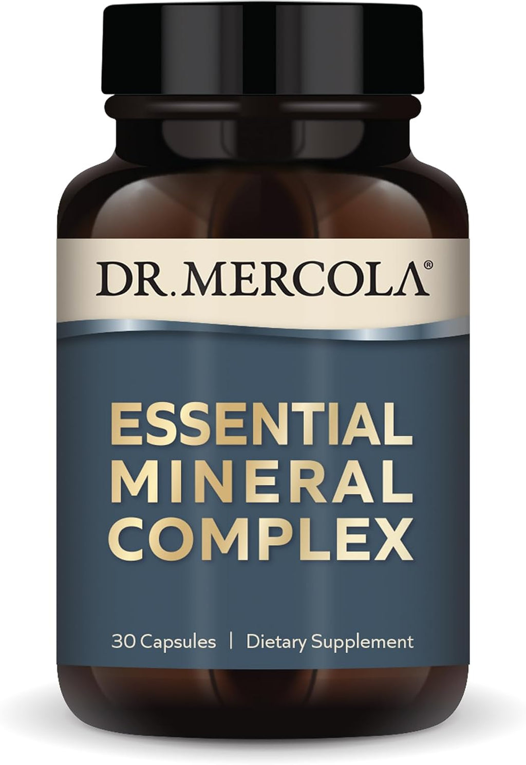 Dr. Mercola Complejo Mineral Esencial - 7 Minerales Quelados - 30 Cápsulas