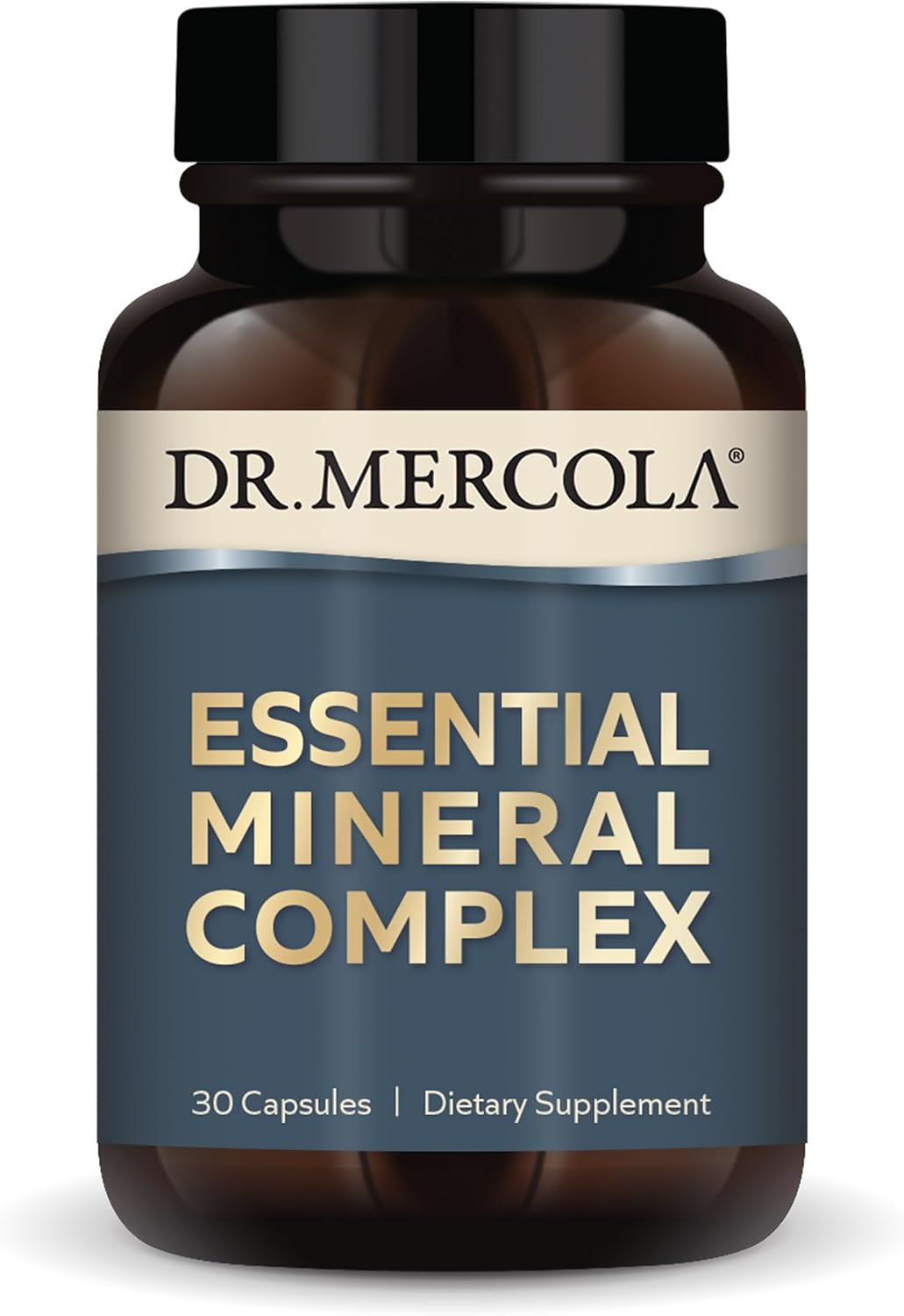 Dr. Mercola Complejo Mineral Esencial - 7 Minerales Quelados - 30 Cápsulas