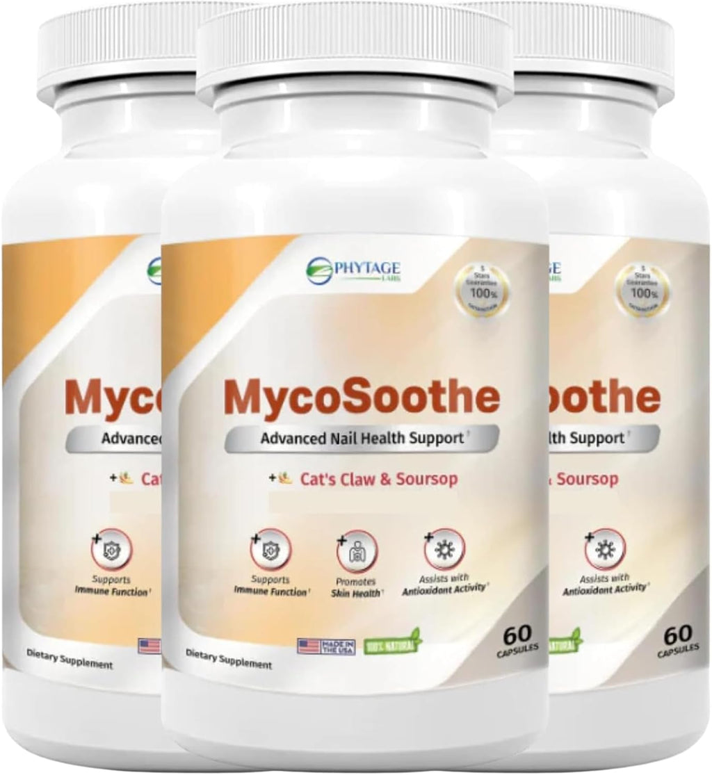 Phytage Labs MycoSoothe Advanced Hair, Skin, Nail & Immunity Support Formula - 60 Cápsulas