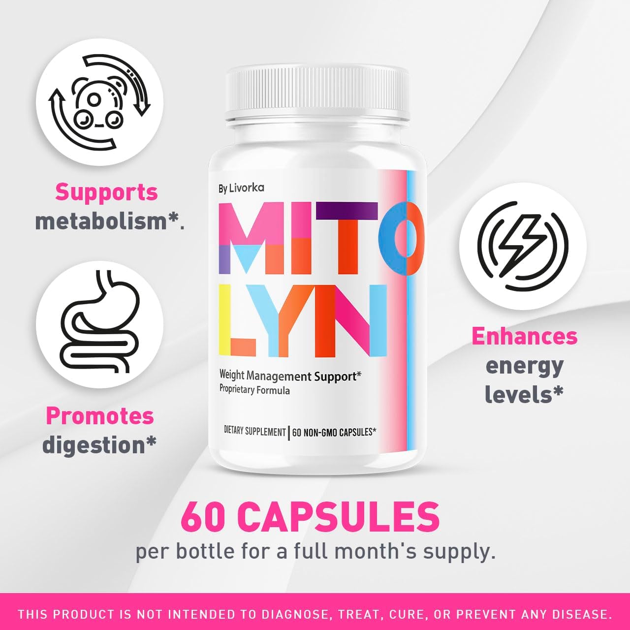 Mitolyn - Complemento Avanzado para el Control de Peso - 60 Cápsulas