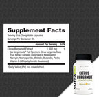 NutraBio Extracto de Bergamota Cítrica Bergamonte® 1000mg, 90 Cápsulas