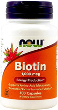 Biotina 1000 mcg - 100 Cápsulas