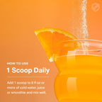 Proper The Oranges - Polvo Superalimento con Vitamina C, Zinc y Probióticos para Apoyo Inmunitario y Salud Digestiva, Sabor Naranja Mandarina