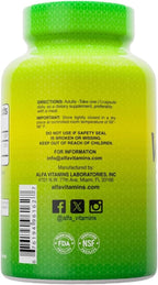 ALFA VITAMINS Vitamina D3 1000 UI, 100 Cápsulas