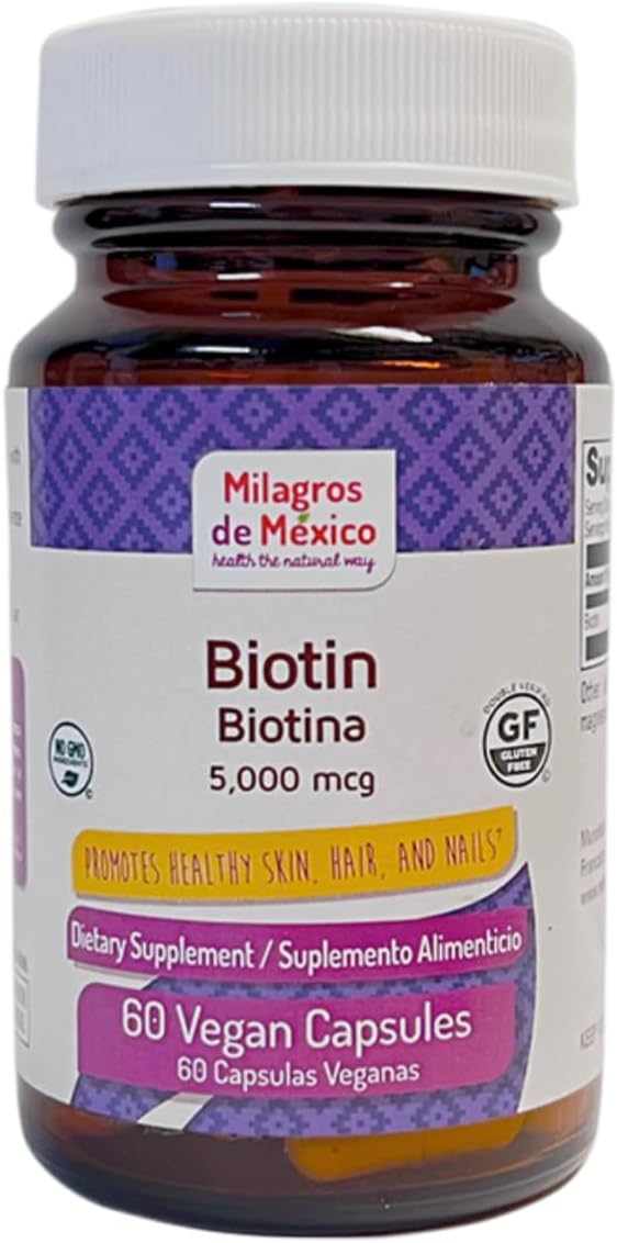 Biotina 5000 Mcg, 60 Cápsulas