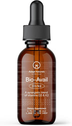 Adapt Naturals Vitamina D3 K2 1000 UI con MCT Oil - 30 ml (600 gotas)