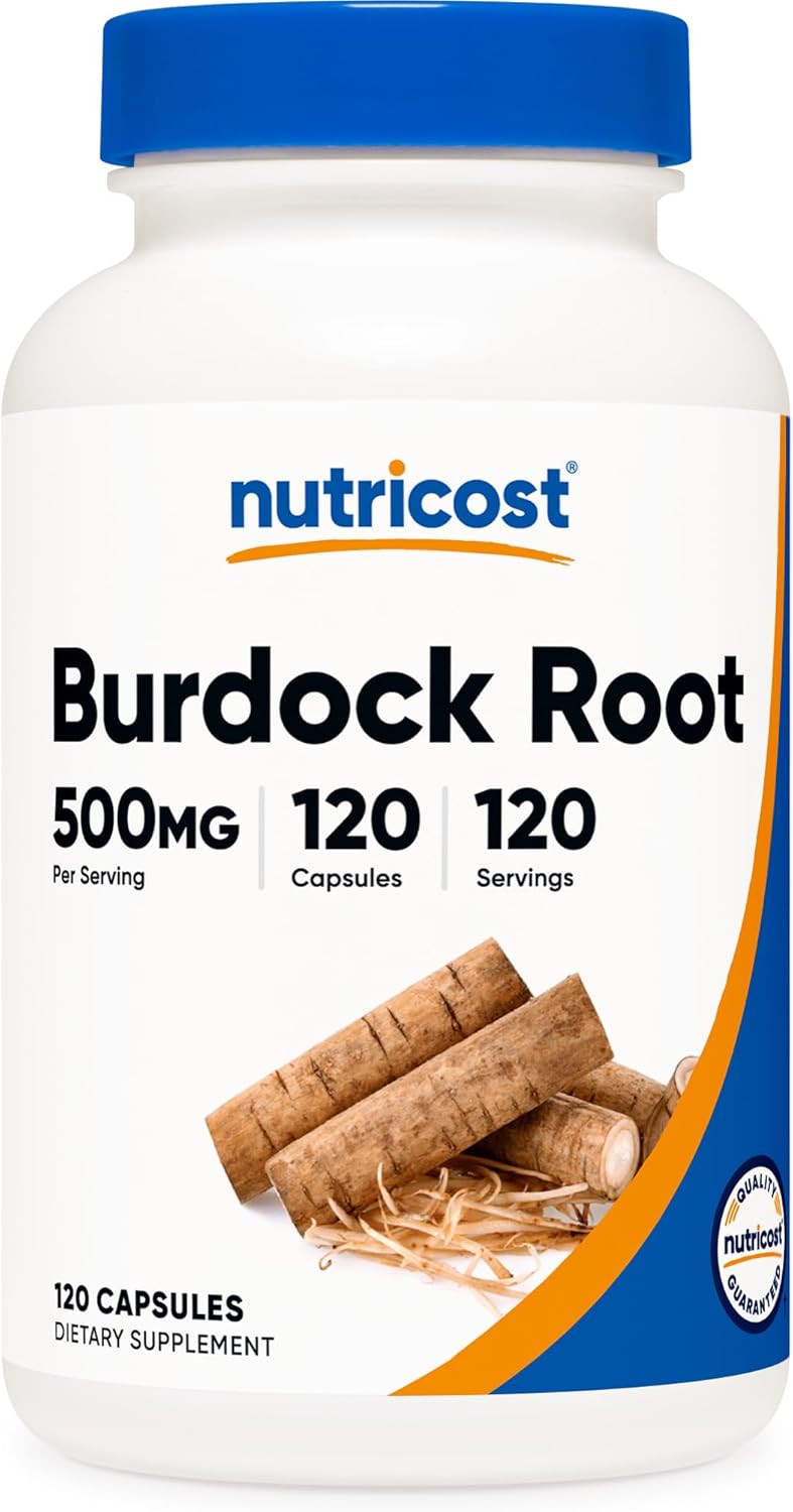 Nutricost Raíz de Bardana 500mg, 120 Cápsulas Vegetales