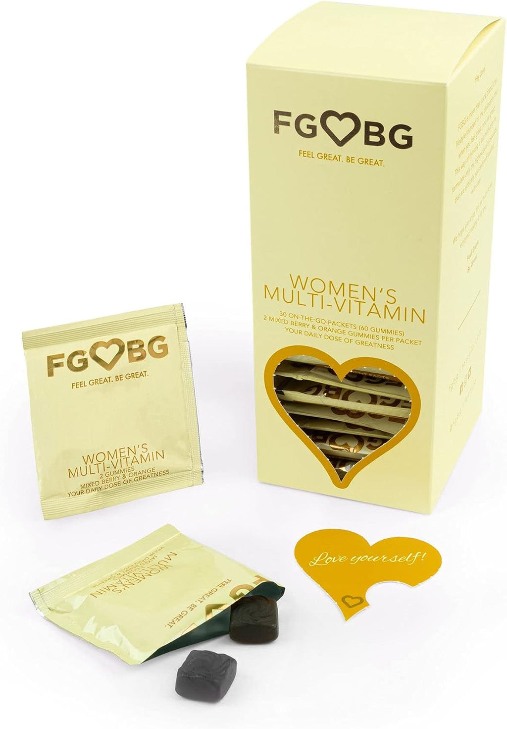 FGBG Gominolas Multivitamínicas para Mujeres – Fórmula Completa Vegana – 30 Días de Suministro