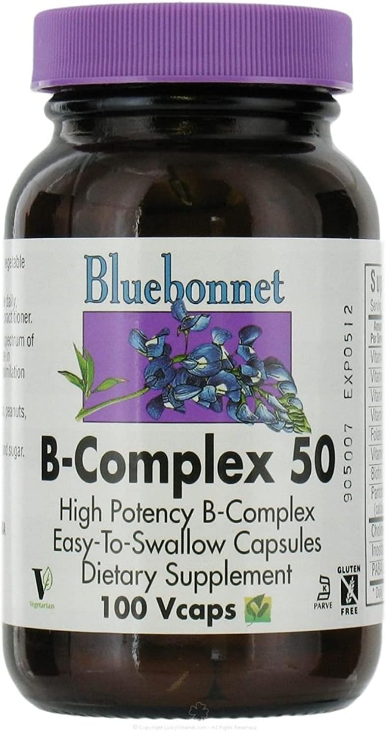 Bluebonnet - B-Complex 50 - 100 Cápsulas Vegetales