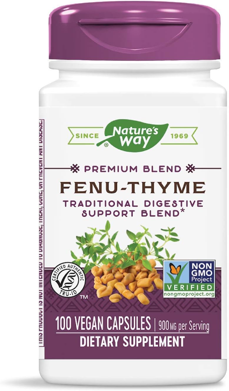 Nature's Way Fenu-Thyme, 900 mg por ración, 100 cápsulas vegetales