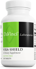 DAVINCI Labs Vira-Shield - Complemento alimenticio con extractos de nuez negra, ajenjo, hoja de olivo y Pau D'Arco - 120 comprimidos