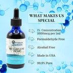 OU Methylene Blue 1% | Grado USP | Suplemento para la Salud Cerebral | Frasco con Gotero de 50 ml | Sin Formaldehído
