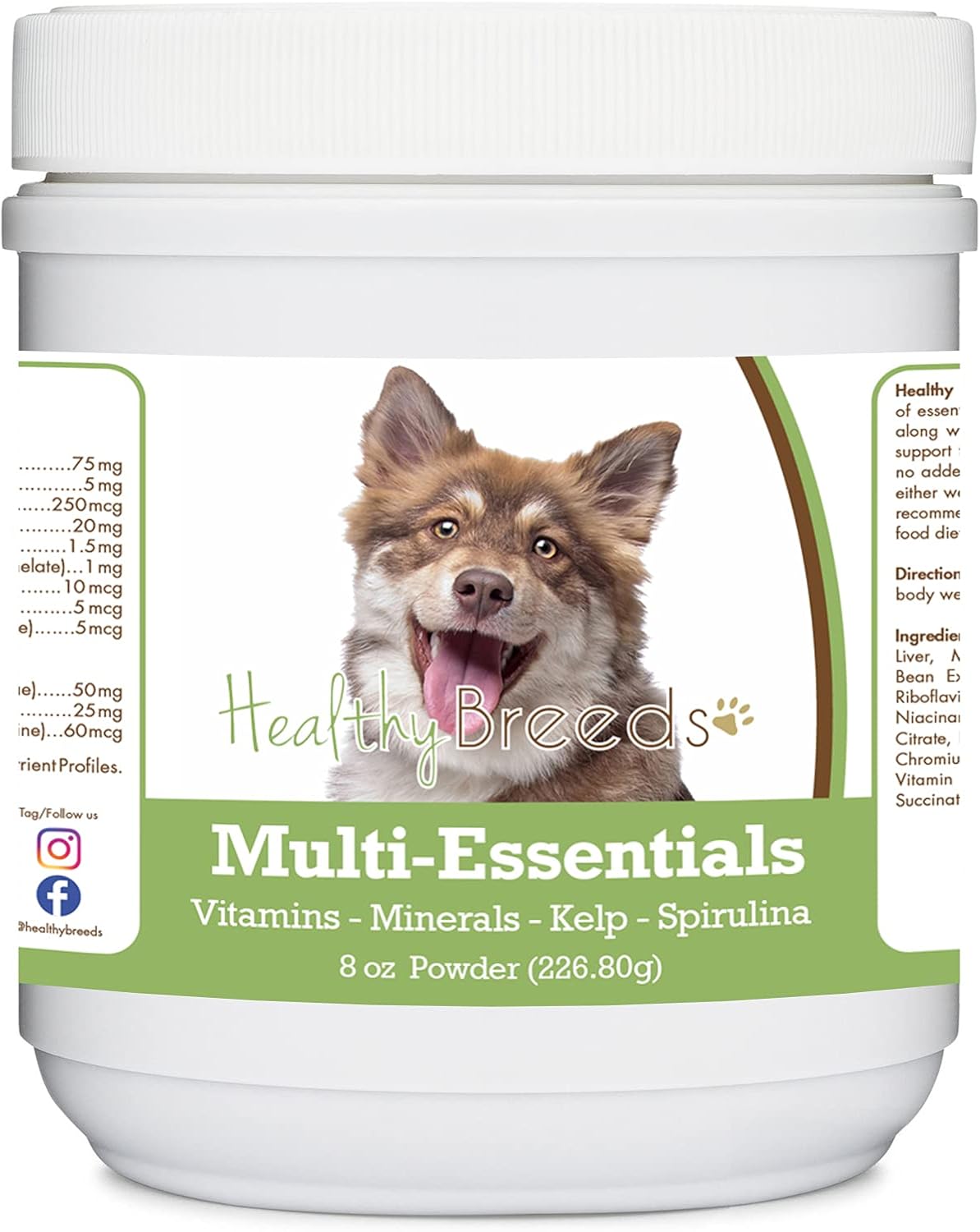 Healthy Breeds Multi-Essentials en Polvo para Perros - Suplemento de Vitaminas, Minerales y Antioxidantes - 227 g