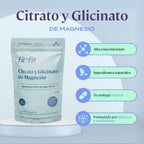 B-FIT B Magnesio Glicinato y Citrato - Apoya el Sueño y la Recuperación Muscular - Vegano - 496 mg - 220 Cápsulas - 2 Meses de Suministro