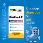 Rising Health RisaQuad-2™ Probiótico Doble Concentración – 80mg (16B UFC+) – 30 Cápsulas