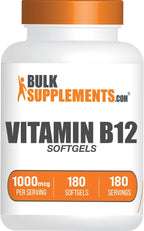 Vitamin B12 1000 mcg Softgels - Cianocobalamina - 180 Cápsulas Blandas