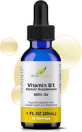 Herb-Science Vitamina B1 Líquida (Tiamina) - 6 mg por dosis, 36 dosis, 30 ml