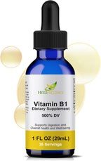 Herb-Science Vitamina B1 Líquida (Tiamina) - 6 mg por dosis, 36 dosis, 30 ml