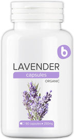 Cápsulas de Lavanda Orgánica - 90 Cápsulas Veganas para Relajación y Bienestar