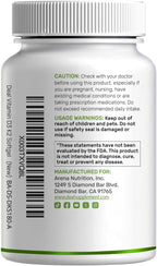 DEAL SUPPLEMENT Vitamina D3 5000 UI + K2 MK7, 250 Cápsulas Blandas