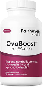 Fairhaven Health Ovaboost Fertility Supplement for Women - 120 Capsules