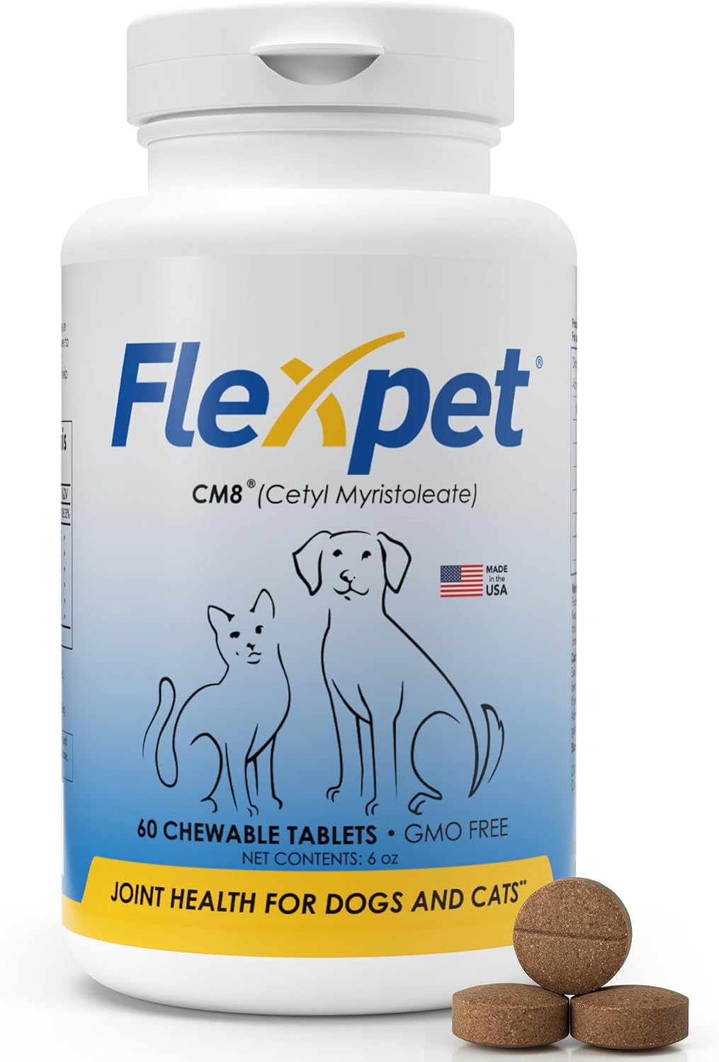 FlexPet Hip & Joint Supplement - 180 Comprimidos Sabor Hígado de Cerdo
