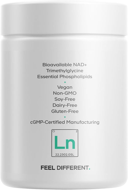 Codeage NAD+ Liposomal 500 mg con Betaína Anhidra - 60 Cápsulas – Image 9
