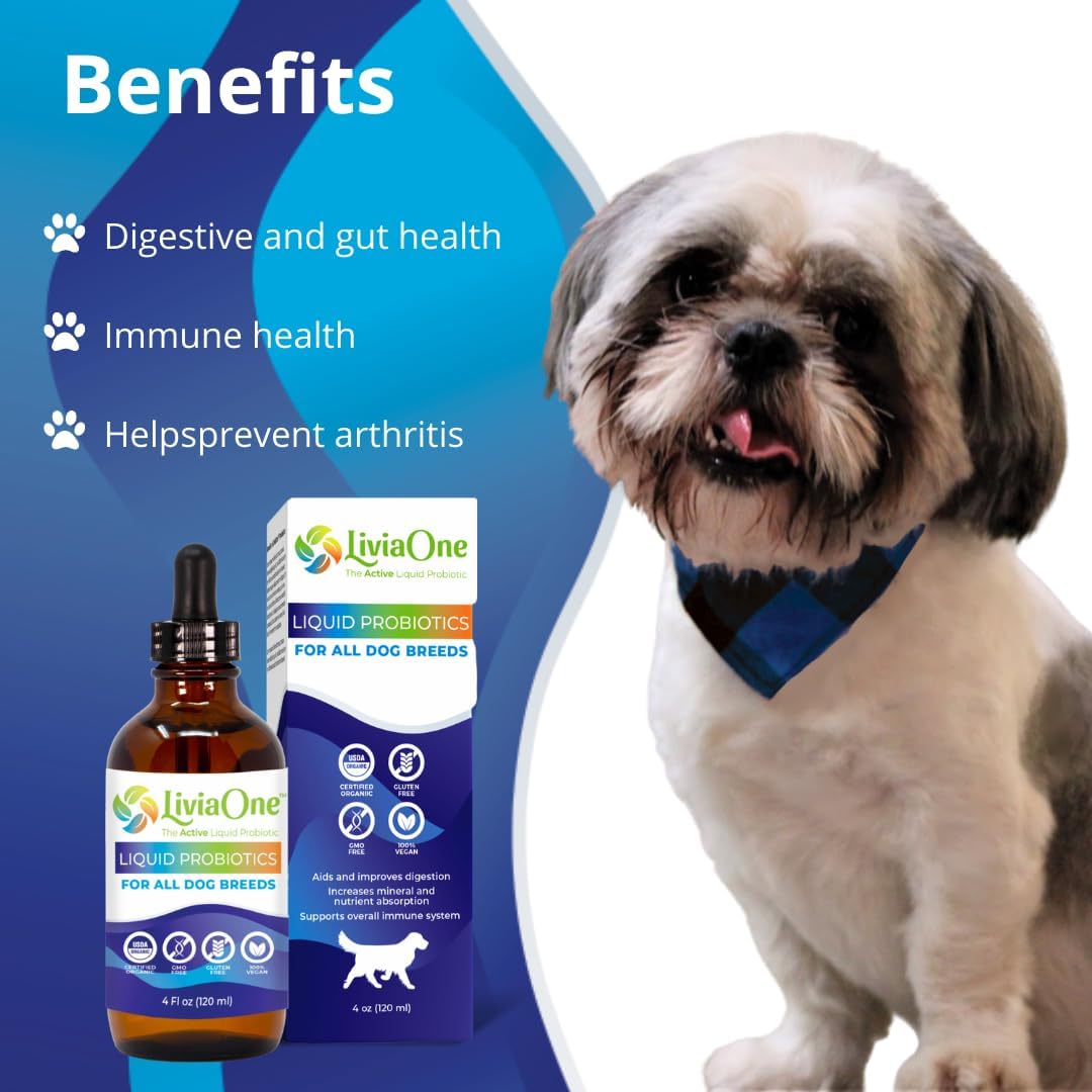 BioLifePet Probiotics Líquidos para Perros - Orgánico - 118 ml