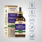 Extracto Líquido de Raíz de Diente de León | 118 ml | Gotas sin Alcohol | Complemento Herbal | Vegetariano, No Transgénico, Sin Gluten